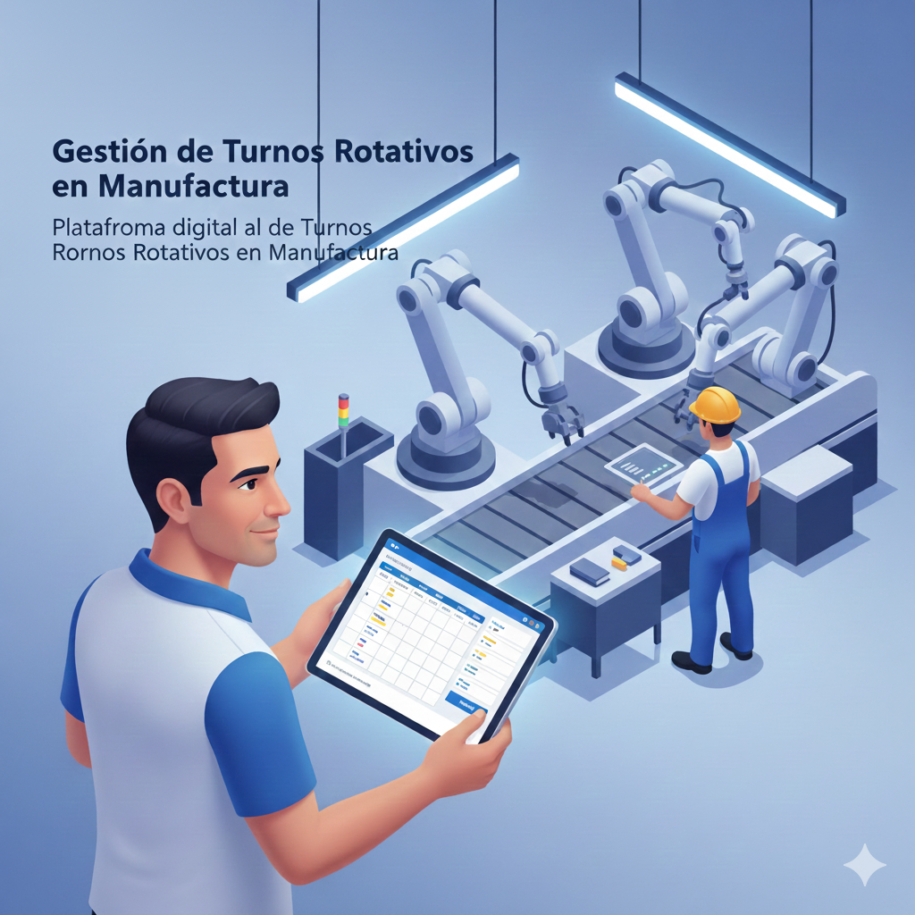 Cuadros de turnos rotativos en planta