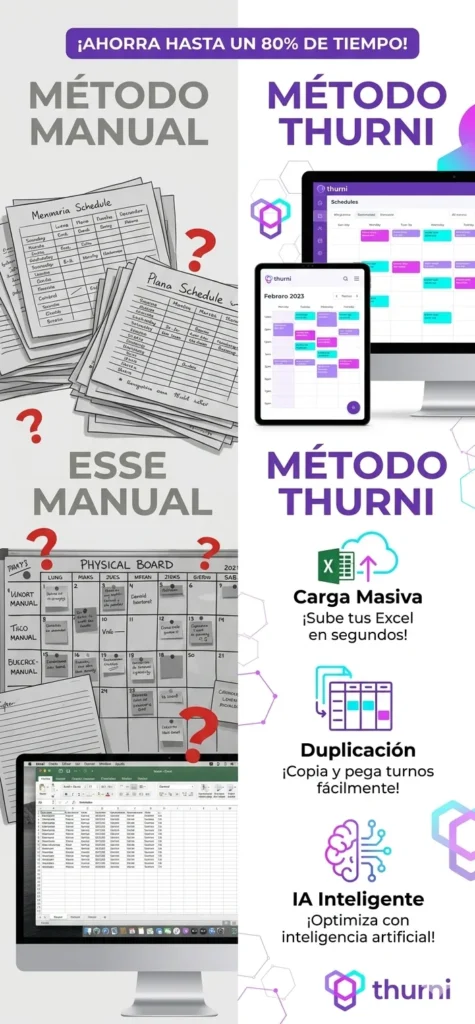 Carga masiva de cuadros de turnos