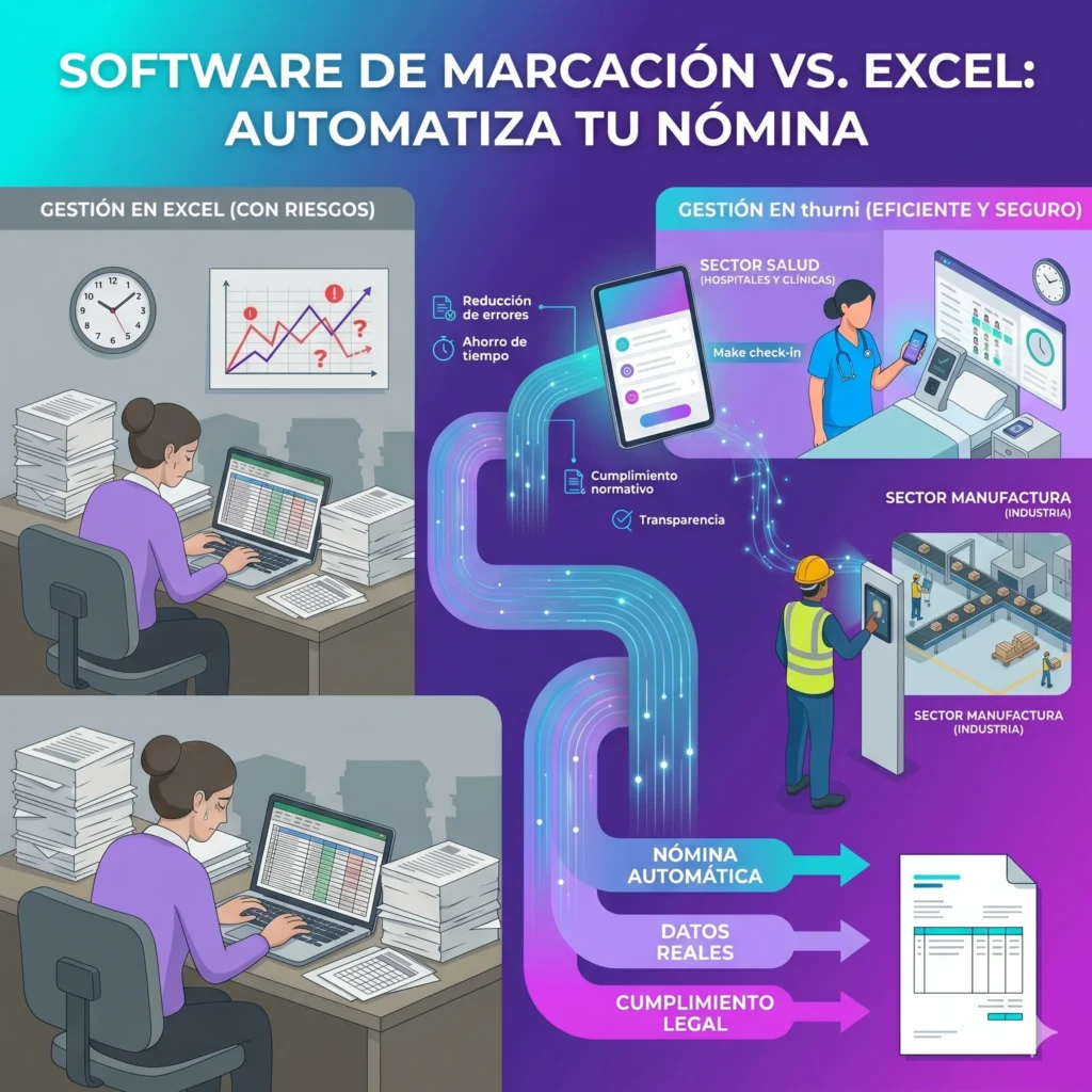 thurni marcaciones de entrada y salida